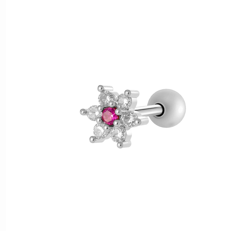 Boucles D'Oreilles De Piercing Pour Femme, Ornées De Zircon, En Forme De Cœur, De Fleur Et De Papillon, Couleur Cuivre Doré, Imperméables Et Anti-Ternissement. 