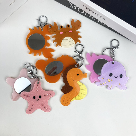 Porte-clés en acétate représentant un adorable animal marin (1 pièce) 2