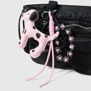 Perles Roses À Pois Pour Sac À Main En Cuir Pour Femme h5 Image4