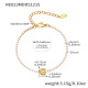 Bracelet doré RE023-G avec lettre, 16+5 cm Image33
