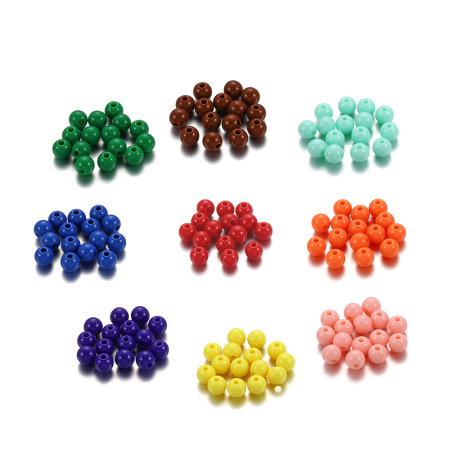 Perles acryliques unies à faire soi-même au quotidien