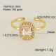 592 - Bague carrée [Diamant rose] Image12