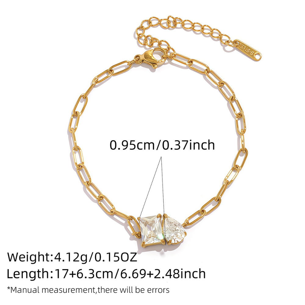 Ensembles De Bracelets Pour Femmes En Acier Inoxydable, Couleur Or, De Forme Irrégulière Et De Forme Simple, À Porter Au Quotidien Image2