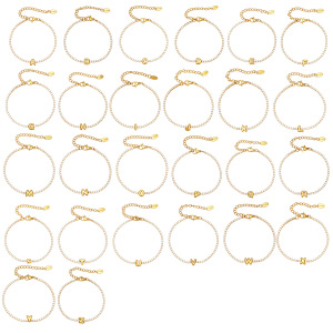 Bracelet À Breloques Classique En Acier Inoxydable, Étanche, Anti-Ternissement, Couleur Or, Avec Zircon, Pour Femme. h5 Image6
