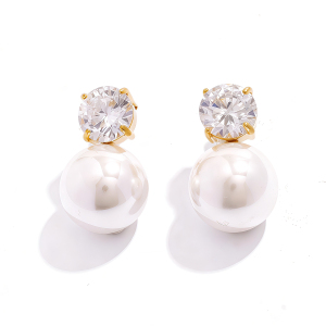 1 Paire De Boucles D'Oreilles Puces Pour Femme, En Acier Inoxydable Hypoallergénique Et Imperméable, Couleur Or, De La Collection Simple Series h5 