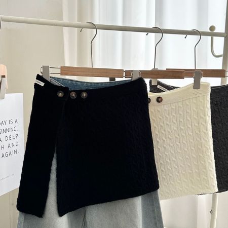 Surjupe en maille une pièce, jupon une pièce à superposer