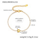 Bracelet doré RE023-D avec lettre, 16+5 cm Image30