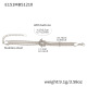 E151 - Bracelet en acier 17+5 cm Image2
