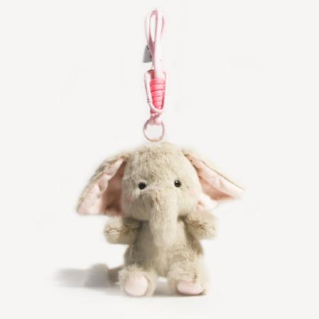 Breloques de sac en tissu pour femmes avec de jolis éléphants