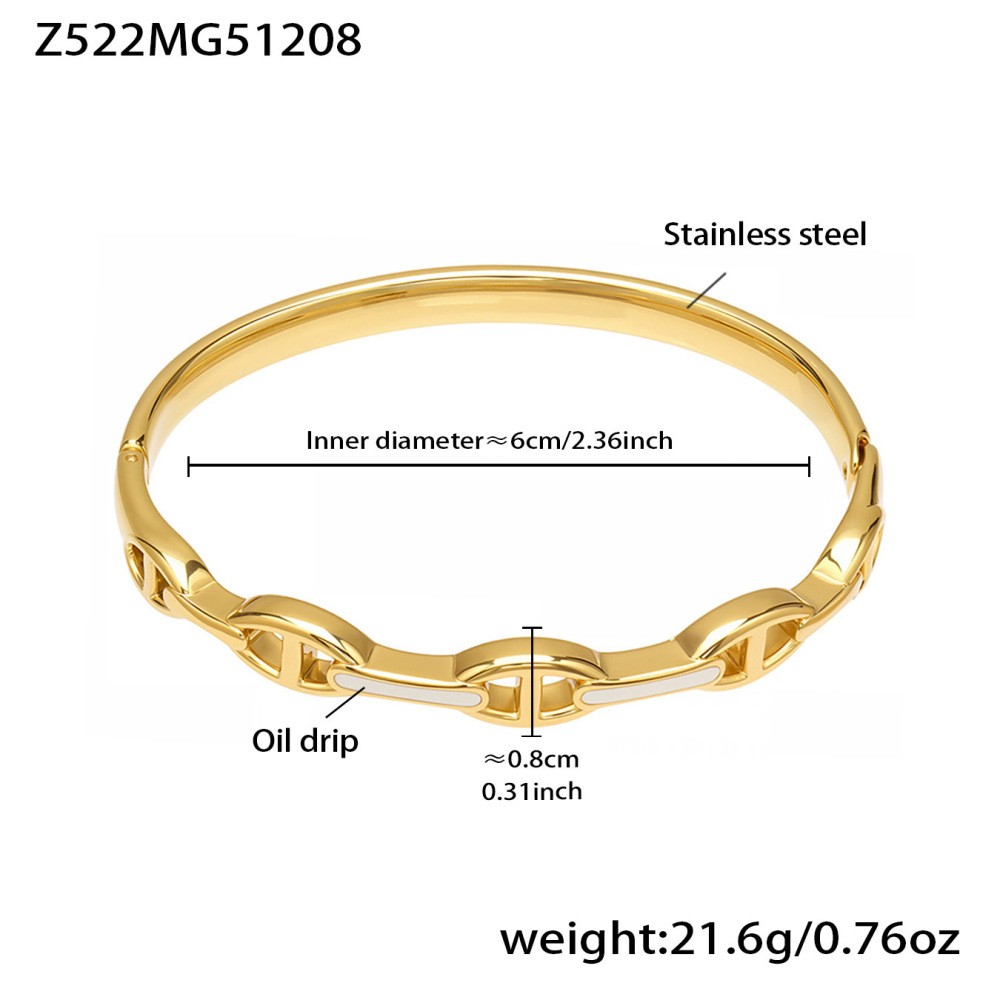 Bracelets Pour Femmes En Acier Inoxydable Doré, Délicats, Imperméables Et Anti-Ternissement 