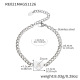 Bracelet RE021-A Lettre Acier Couleur 16+5 cm Image30