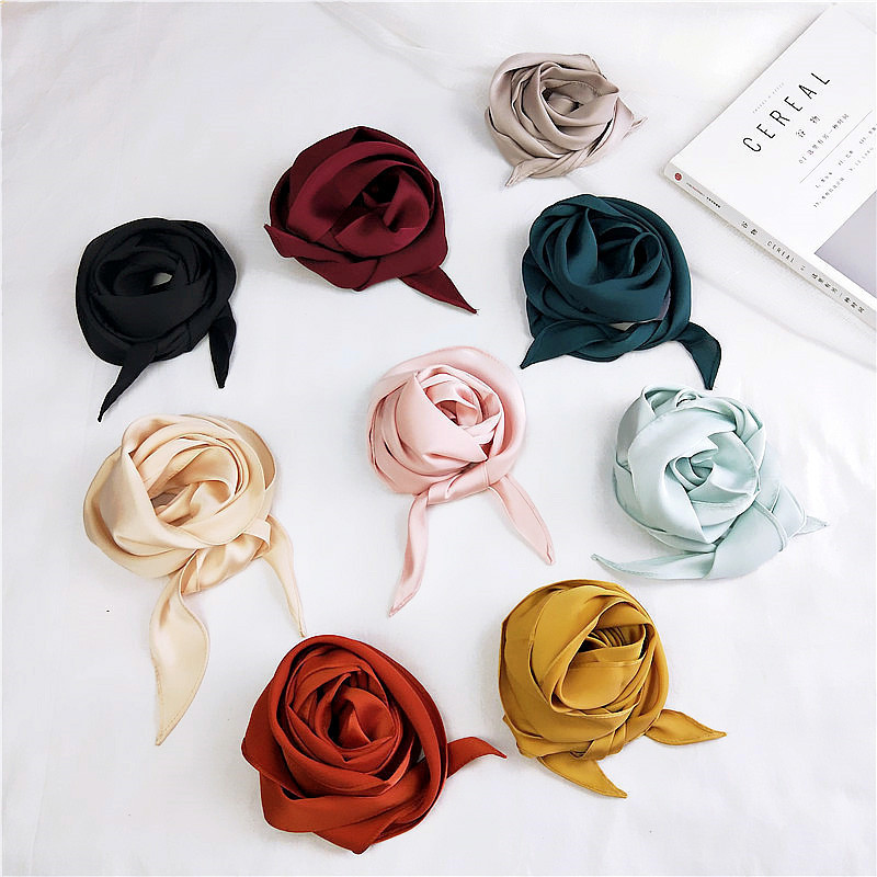 Magnifique Bandana Pour Femme En Polyester Uni h5Image4