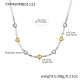 TXP499 - Collier bicolore 41+5 cm Image2