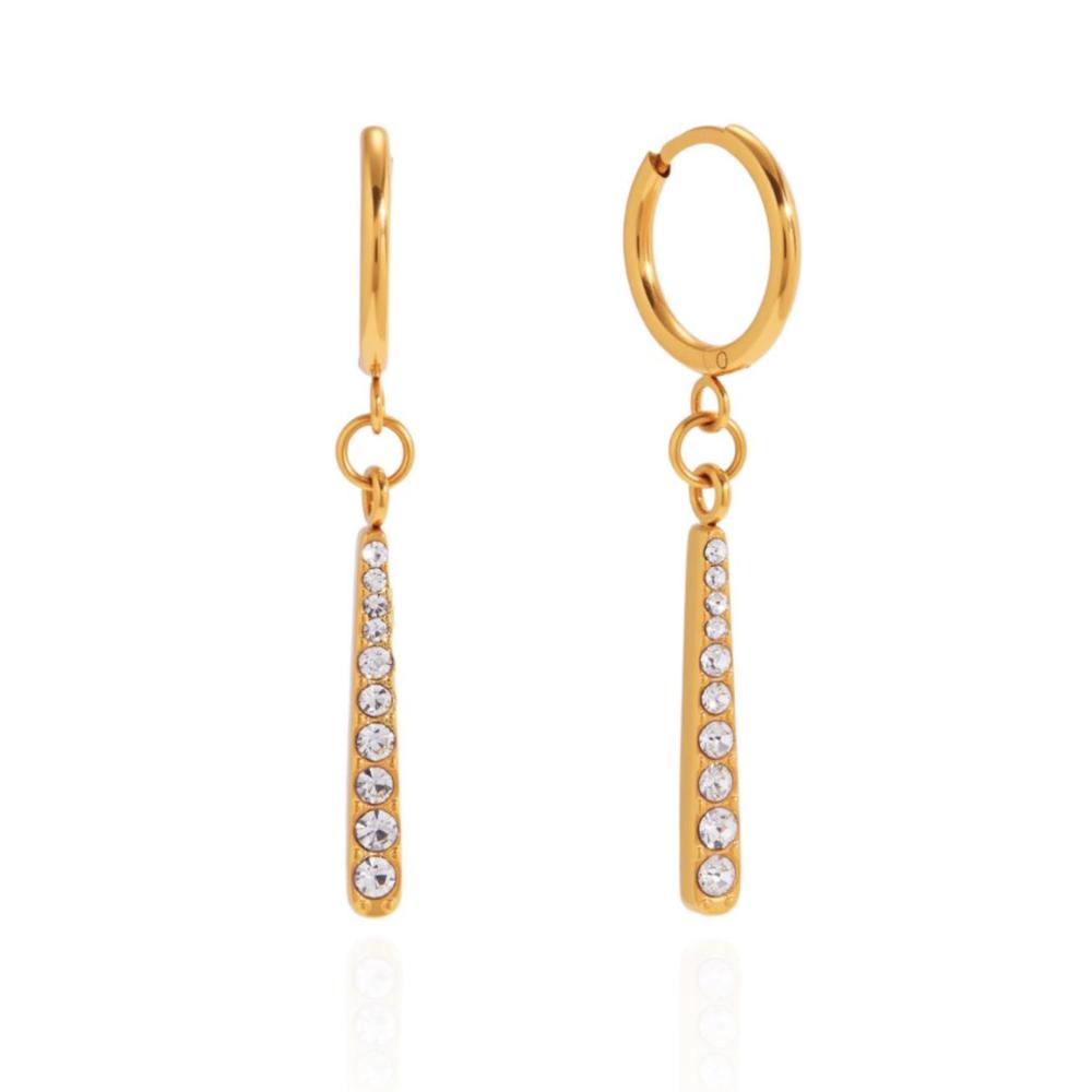 Colliers Pendentifs Pour Femmes En Acier Inoxydable Léger, Imperméable Et Anti-Ternissement, Couleur Or, En Forme De Goutte 