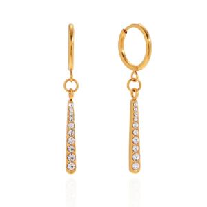Colliers Pendentifs Pour Femmes En Acier Inoxydable Léger, Imperméable Et Anti-Ternissement, Couleur Or, En Forme De Goutte h5 