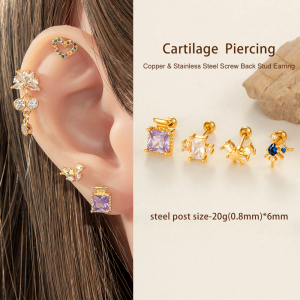 Boucles D'Oreilles Pendantes Pour Femmes, Motif Papillon Brillant, Couleur Cuivre Doré Et Zircon. h5 Image4