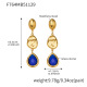 F764 - Boucles d'oreilles bleues Image3