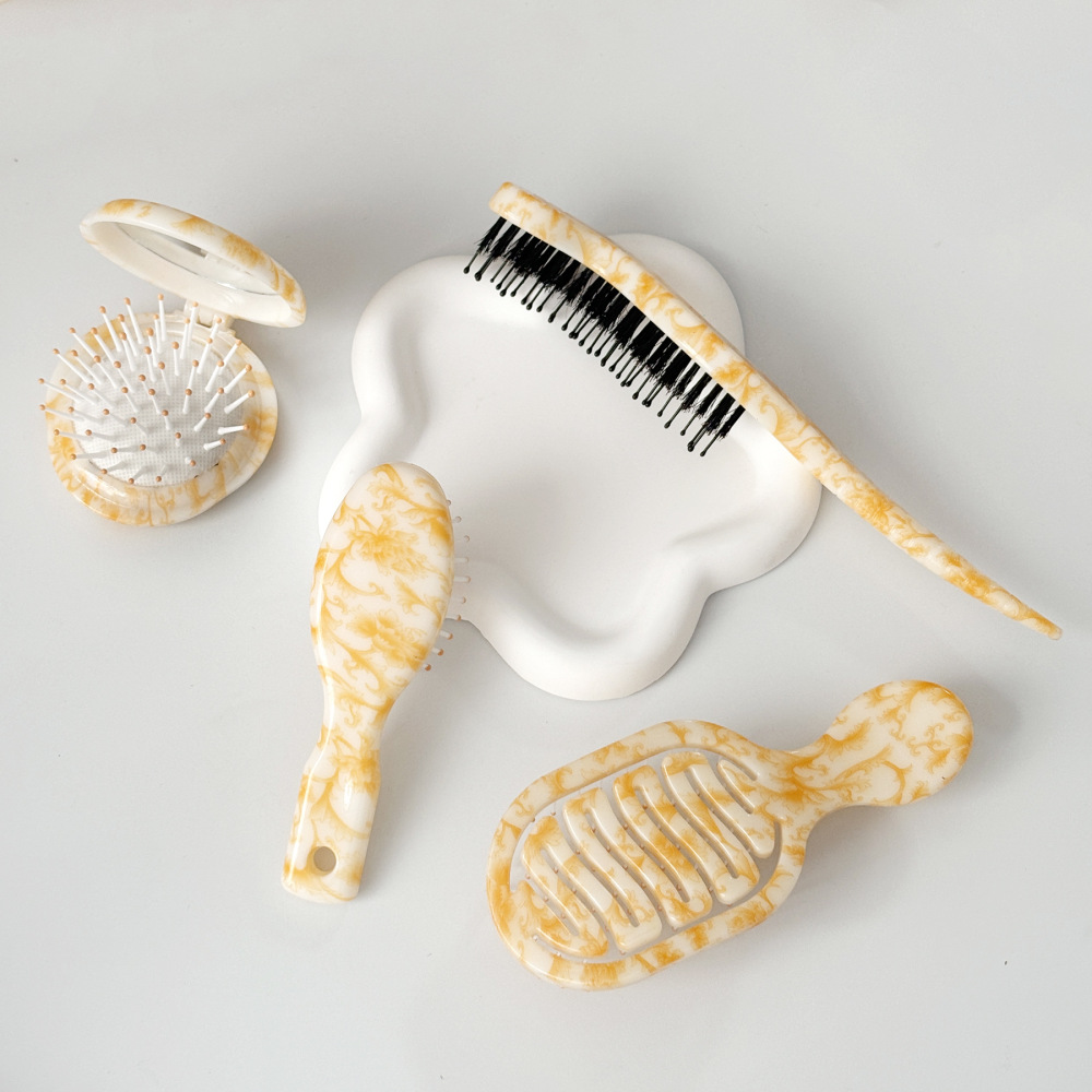 Ensemble De Peignes Et Brosses À Cheveux Tendance À Coussin D'Air Pour Femmes