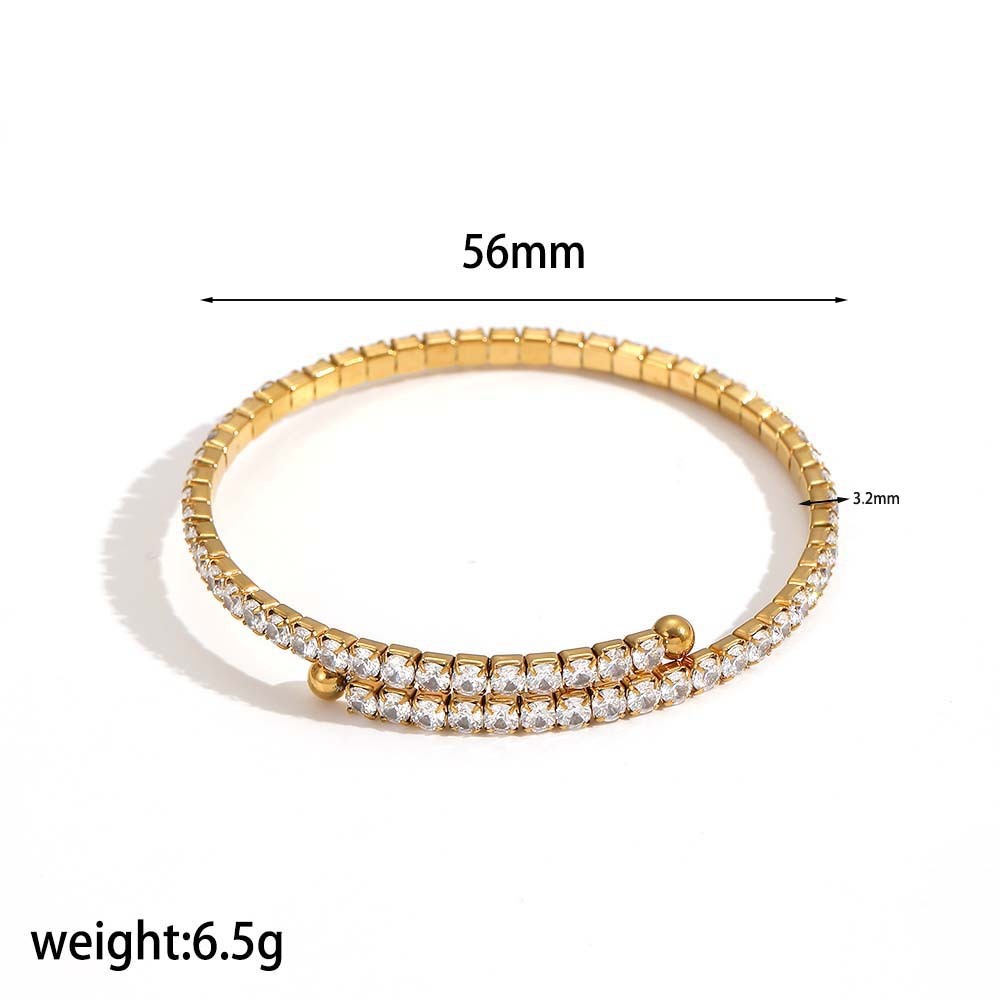 Ensembles De Bijoux Délicats En Acier Inoxydable, Imperméables, Couleur Or, Pour Femmes Image4