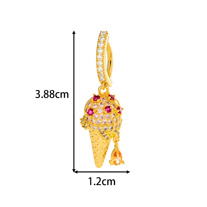 Piercings De Nombril Exquis En Zircon Couleur Cuivre Doré Et Ailes De Papillon h5Image2