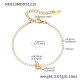 Bracelet doré RE023-L avec lettre, 16+5 cm Image38