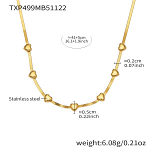Magnifiques Ensembles De Bijoux Pour Femmes En Acier Inoxydable, Couleur Or, Avec Cœur En Zircon Et Protection Anti-Ternissement. h5