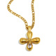 Collier pendentif en zircon blanc avec croix - or Image2