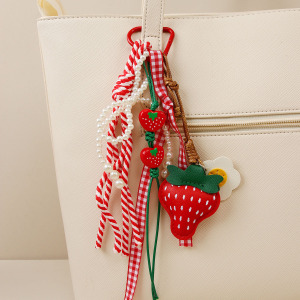 Porte-Clés Sac Femme Simple Series Sweet Strawberry Pu h5 Image2