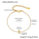 Bracelet doré RE023-I avec lettre, 16+5 cm Image35