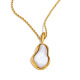 Collier pendentif en perles baroques - Or et blanc Image3