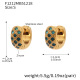 Boucles d'oreilles F1212 en zircon bleu - Petites Image15