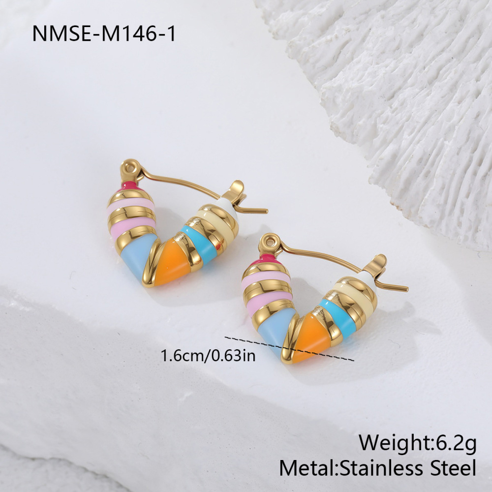 Boucles D'Oreilles Créoles Pour Femmes, En Acier Inoxydable Doré, Couleur Or, Imperméables Et Résistantes Au Ternissement, Motif Cœur. 