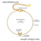 Bracelet doré RE023-V avec lettre, 16+5 cm Image48
