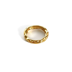 Bague Statement En Forme De Cœur, 1 Pièce, Perle D'Imitation, Couleur Or h5 