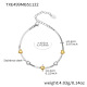 TXE499 - Bracelet bicolore 16+5 cm Image4