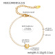 Bracelet doré RE023-U avec lettre, 16+5 cm Image47