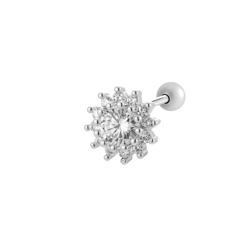 Boucles D'Oreilles Piercing Pour Femme, Exquises, Annulaires, Couleur Cuivre Doré, Ornées De Zircon.