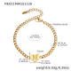 Bracelet doré RE021-N avec lettre Image11