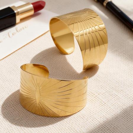 Bracelets pour femmes en acier inoxydable doré, étanches et anti-ternissement