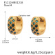 Boucles d'oreilles F1212 en zircon bleu - Taille moyenne Image14