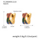 F1209 - Boucles d'oreilles en zircon coloré - Petites Image3