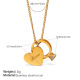 Collier en zirconium blanc