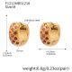 Boucles d'oreilles F1212 en zircon rose - Taille moyenne Image5