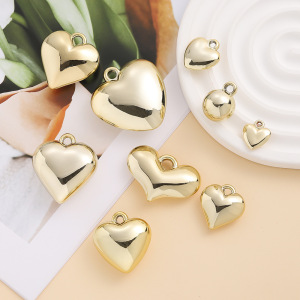 Pendentifs Pour Femmes En Forme De Cœur, Étanches, En Acier Inoxydable Ccb, Couleur Or, À Faire Soi-Même h5 Image3