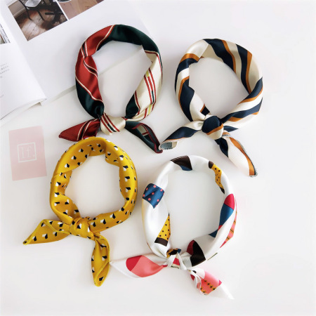 Bandana pour femme en polyester à motif géométrique