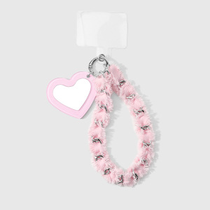 Chaîne De Téléphone Pour Femme Avec Pendentif En Forme De Cœur, D'Étoile Et De Fleur Rose, En Acrylique Et Miroir. h5