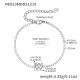 Bracelet RE023-W Lettre Acier Couleur 16+5cm Image23