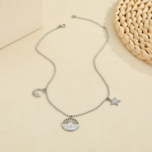 Colliers À Maillons Pour Femmes Daily Chain En Acier Inoxydable, Étanches Et Anti-Ternissement, Couleur Or h5 Image4