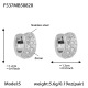 F537-Boucles d'oreilles en zircon couleur acier-S Image24