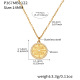 P367 - Collier rond en or, diamètre 14 mm, longueur 41 + 5 cm Image3